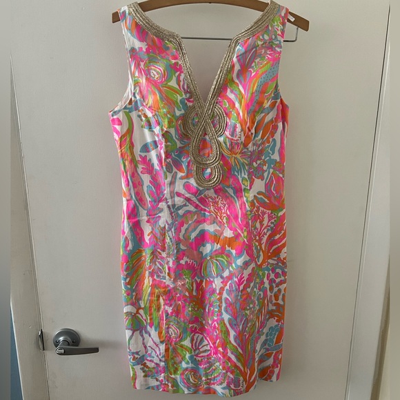 Lily Pulitzer Janice Shift Dress Scuba to Aruba - Picture 1 of 10